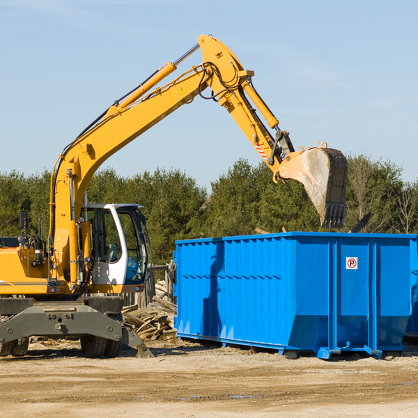 how many times can i have a residential dumpster rental emptied in Mclean TX